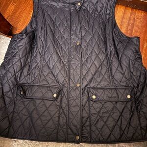 Barbour Black Quilted Women's Vest